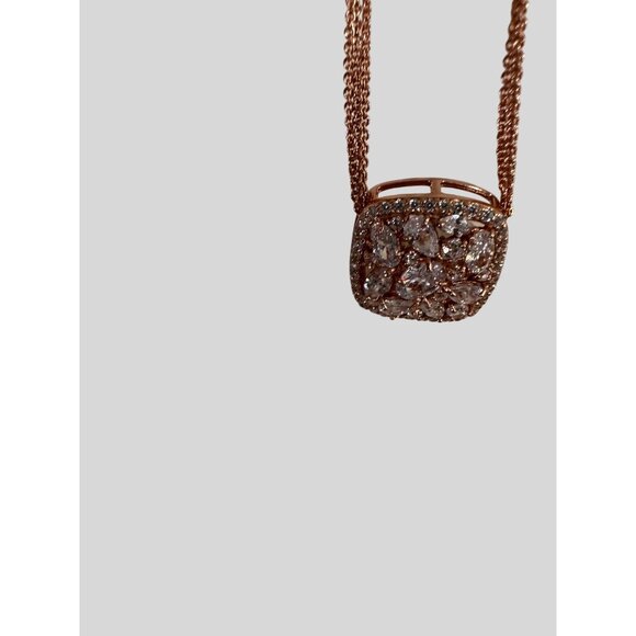 Giani Bernini 18K Rose Gold Over Sterling Silver Cubic Zirconia Pendant Necklace - Picture 11 of 13